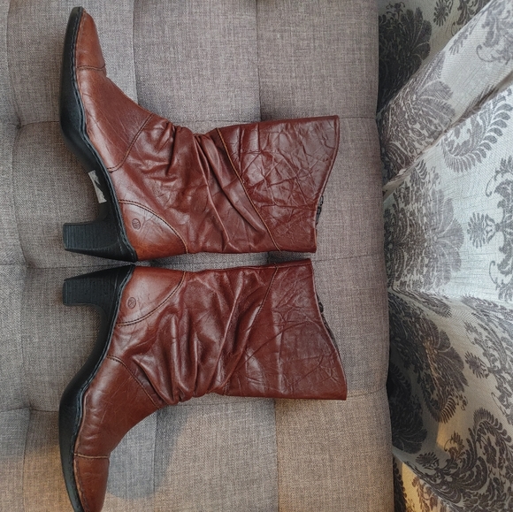 Josef Seibel Calla Brown Slouch Heeled Boots Euro 38/ US 7.5 - Picture 3 of 9